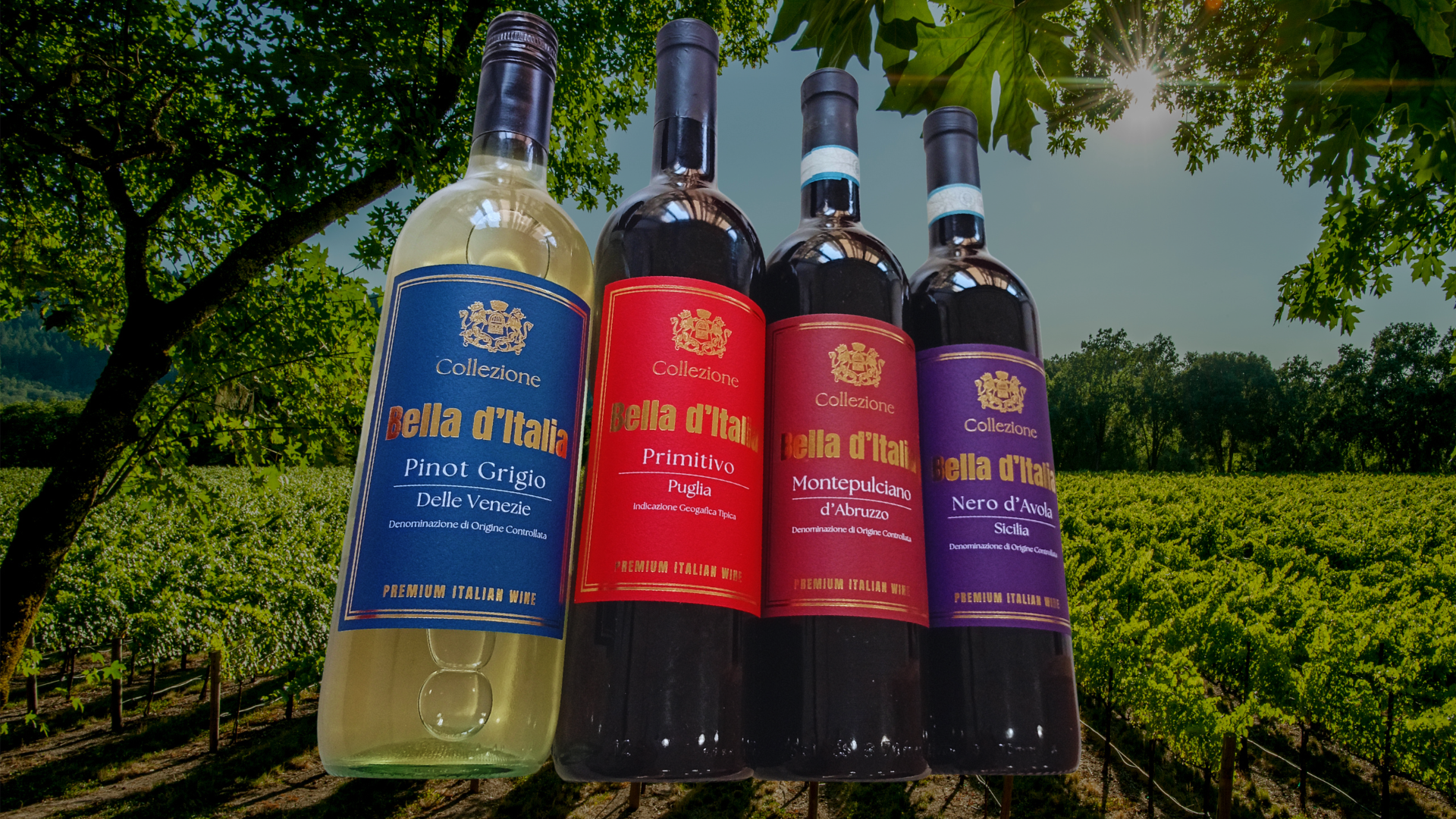Le Primeur Vino Rosso Biologico 5本セット Importadora ItaliaMais lança a Collezione Bella d'Italia no Brasil